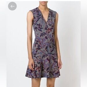 Tory Burch Pixelated Brocade Dress